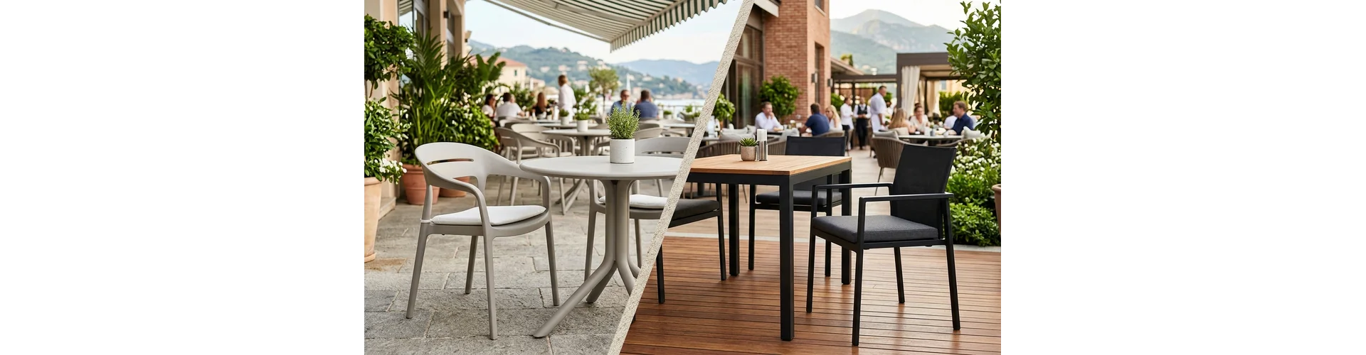 Aluminium oder Polypropylen f&uuml;r Terrassenm&ouml;bel? Ein Leitfaden f&uuml;r die Gastronomie