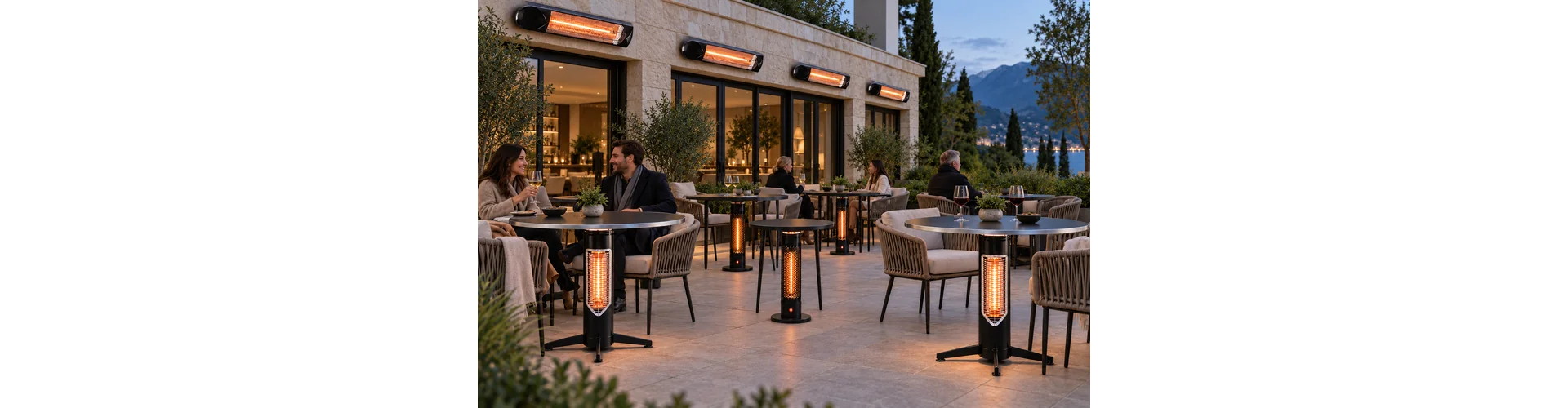 Wie heizt man eine Gastronomie- oder Hotelterrasse?