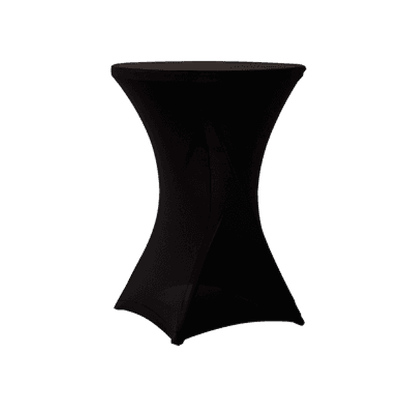 Miete von Tischdecken für den Cocktailtisch - Schwarz