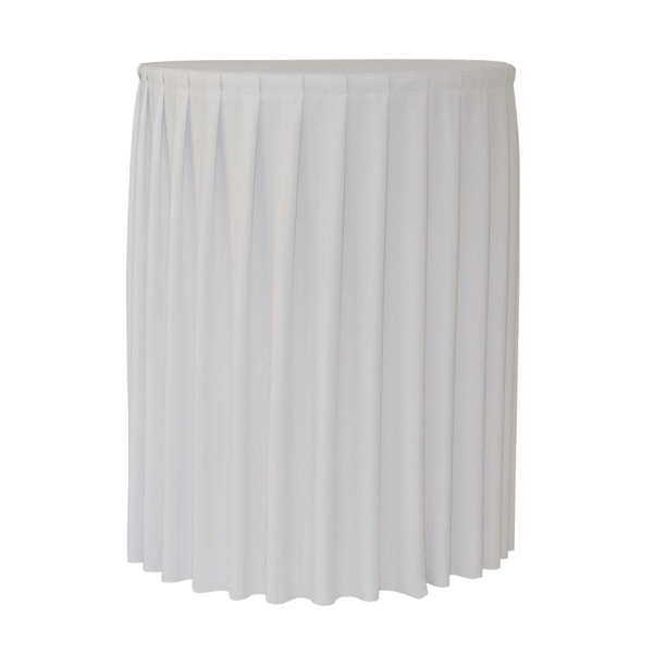 Plissierte Tischdecke für Cocktailtisch