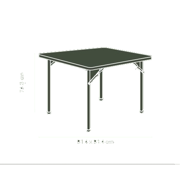 Miete quadratischer Tisch XXL 90