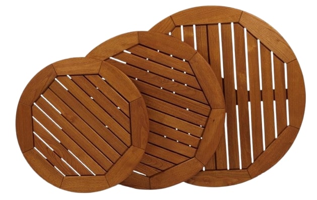 Okrogle mizne plošče akacija